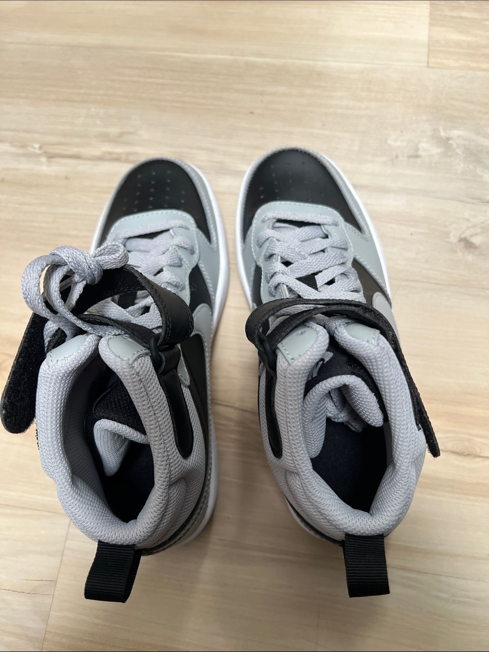 Kids High-Top Sneakers in Black and Gray - Comfortable Everyday Play